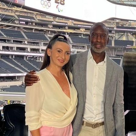 Armine Shamiryan & Michael Johnson photographed together.